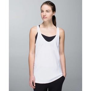 Lululemon Peace Of Mind Tank In White Size 6